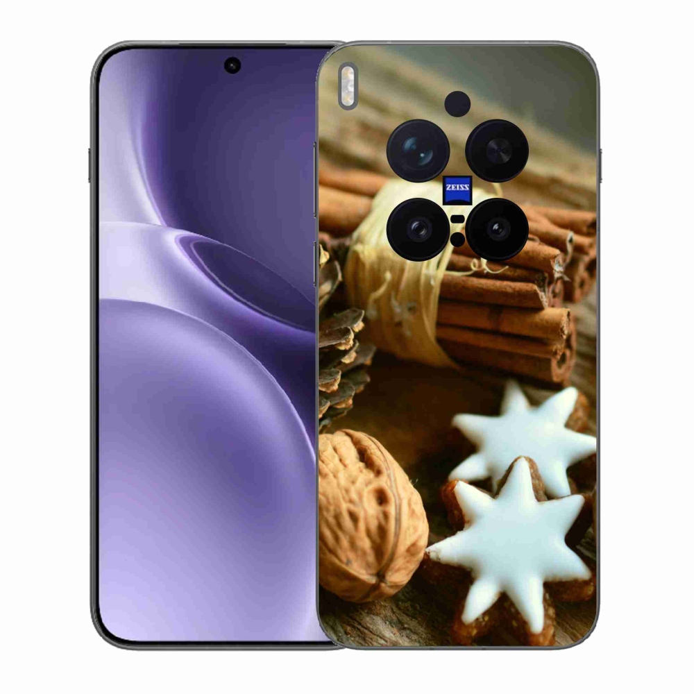 Gelový kryt mmCase na Vivo X300 Pro - skořice a perníčky