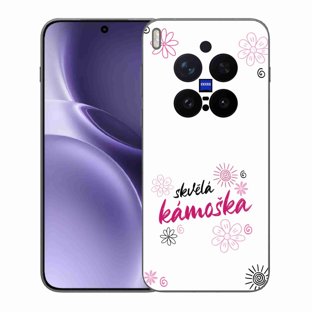 Gelový kryt mmCase na Vivo X300 Pro - skvělá kámoška bílé pozadí