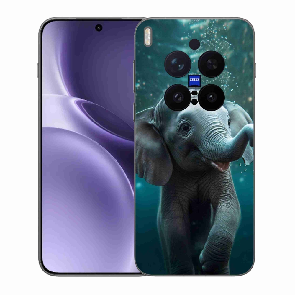 Gelový kryt mmCase na Vivo X300 Pro - slůně pod vodou