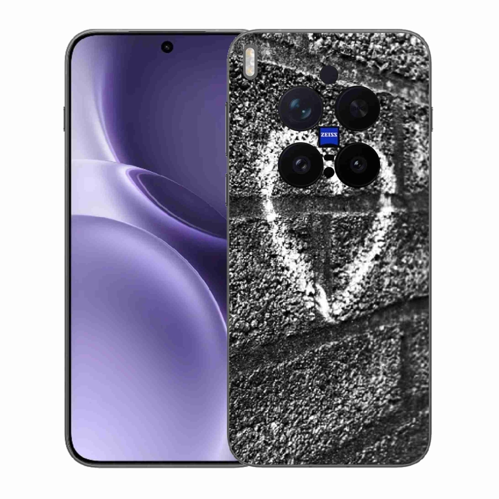 Gelový kryt mmCase na Vivo X300 Pro - srdce na zdi