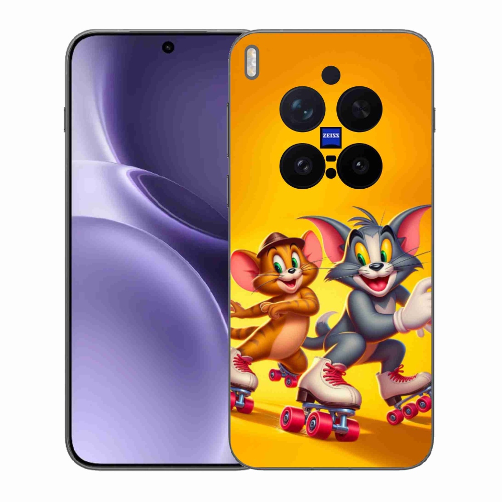 Gelový kryt mmCase na Vivo X300 Pro - tom a jerry