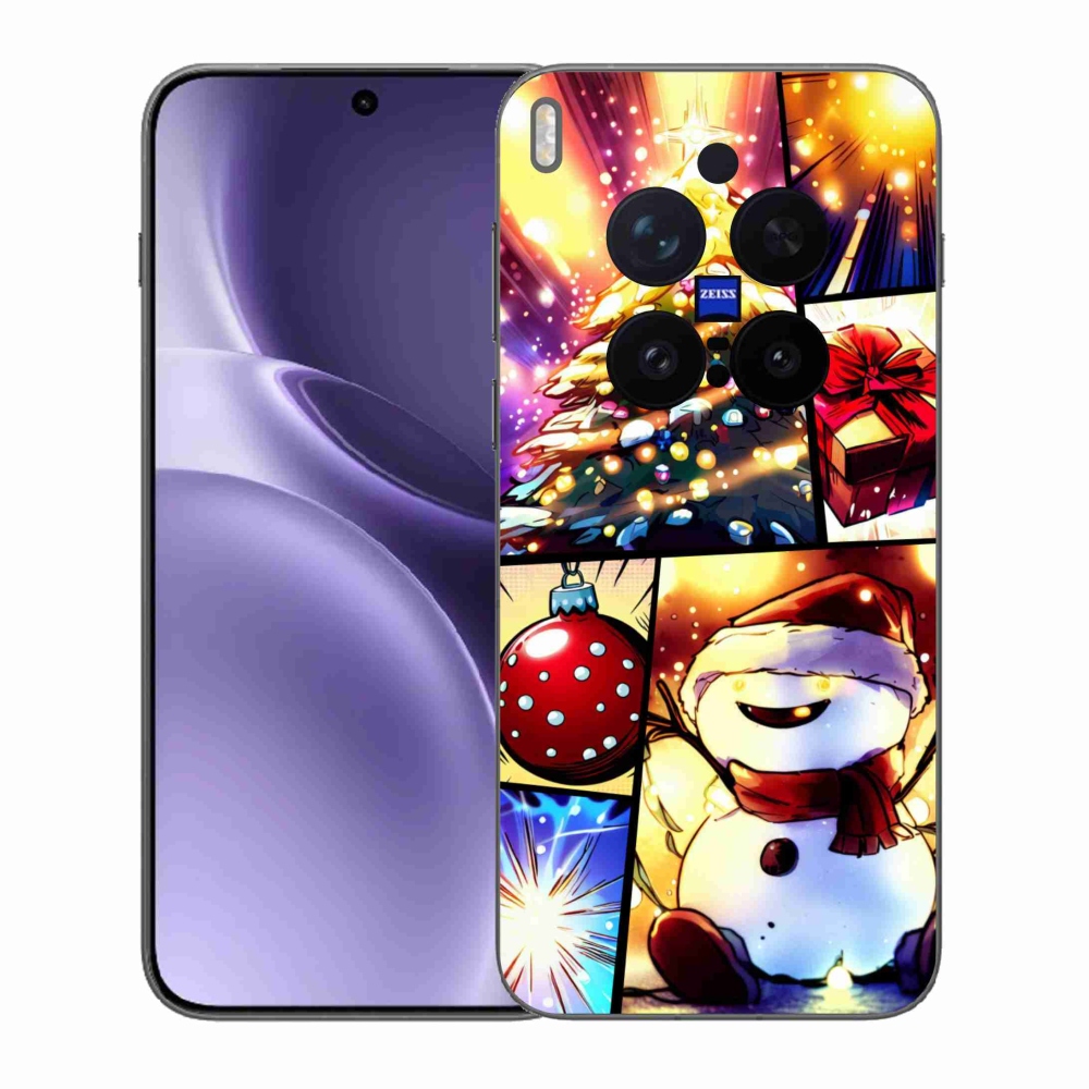 Gelový kryt mmCase na Vivo X300 Pro - vánoční motivy 1