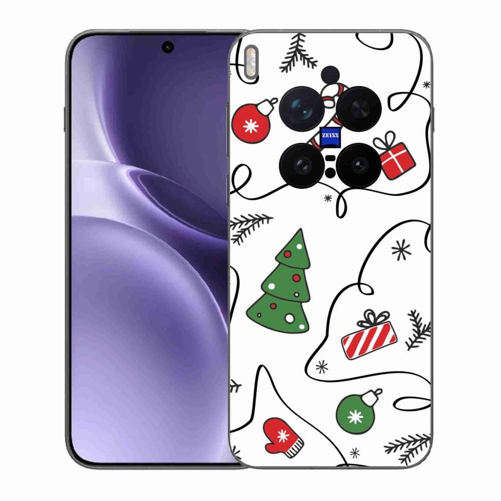 Gelový kryt mmCase na Vivo X300 Pro - vánoční motivy