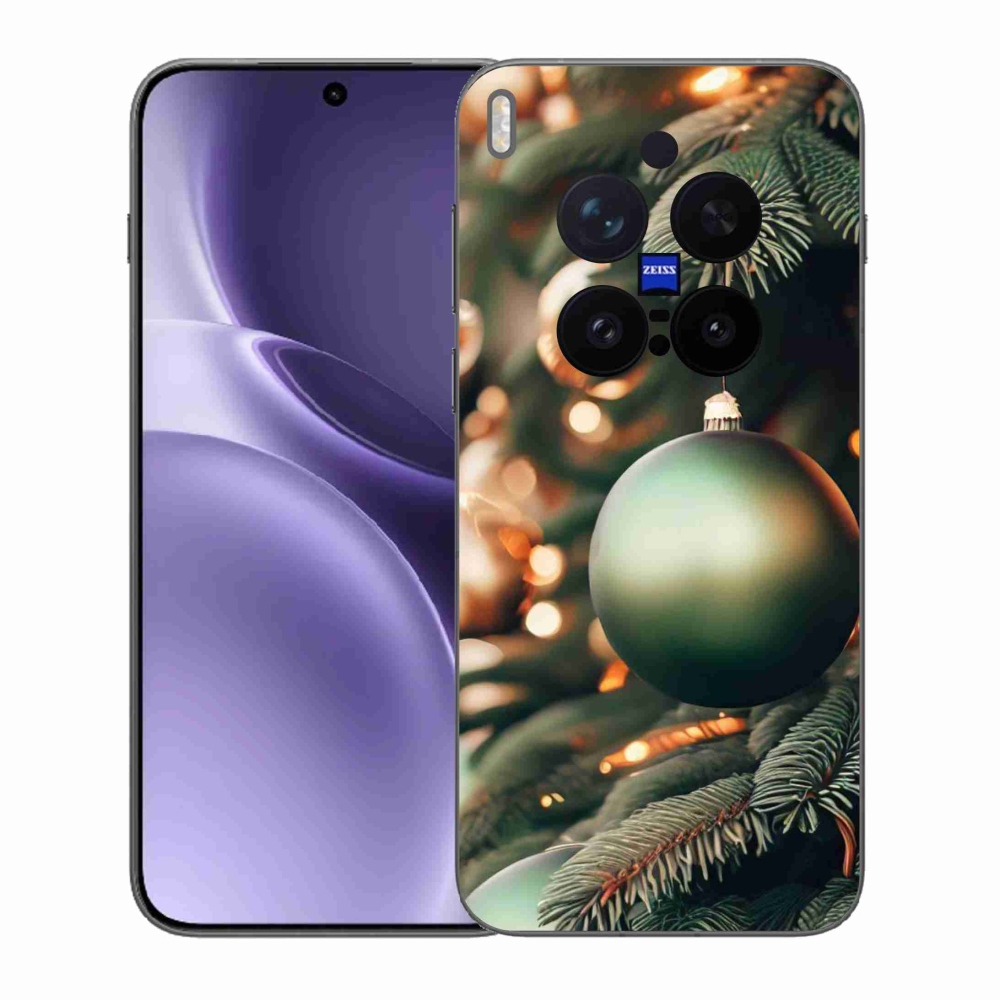 Gelový kryt mmCase na Vivo X300 Pro - vánoční ozdoby 1