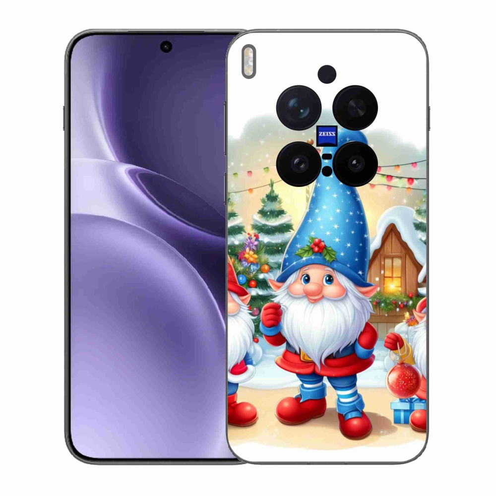 Gelový kryt mmCase na Vivo X300 Pro - vánoční skřítci