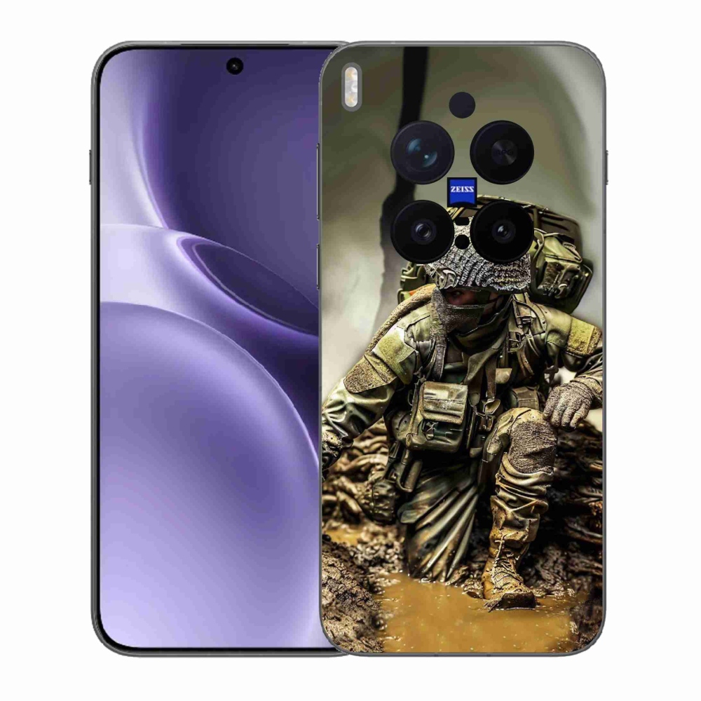 Gelový kryt mmCase na Vivo X300 Pro - voják