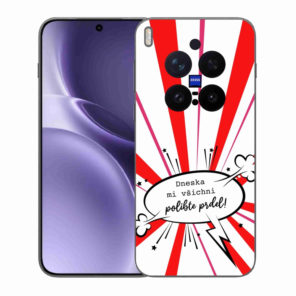 Gelový kryt mmCase na Vivo X300 Pro - vtipný text 15 bílé pozadí