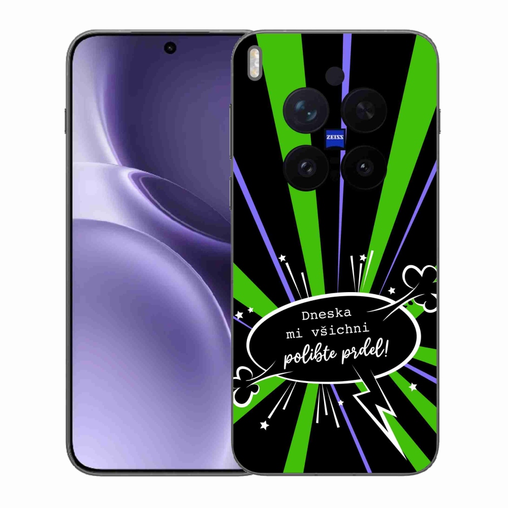 Gelový kryt mmCase na Vivo X300 Pro - vtipný text 15 černé pozadí