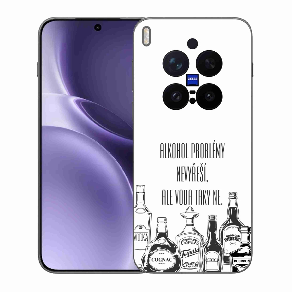 Gelový kryt mmCase na Vivo X300 Pro - vtipný text bílé pozadí
