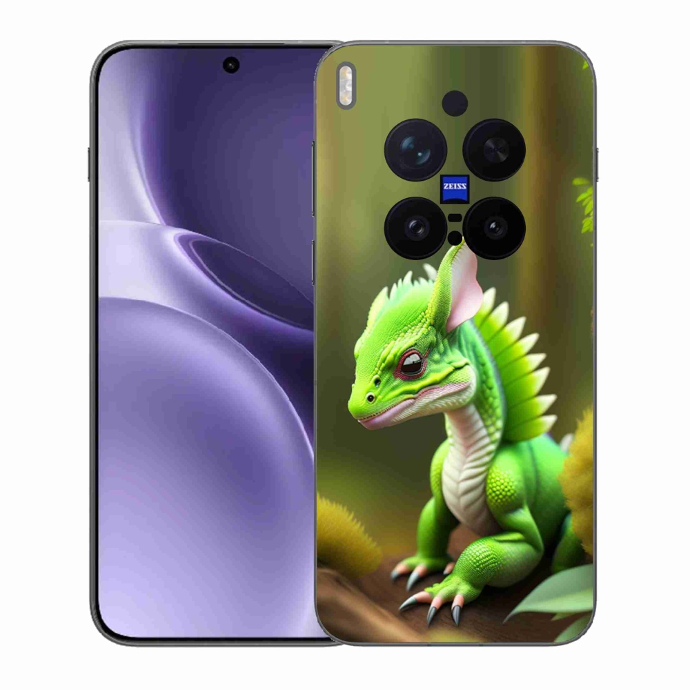 Gelový kryt mmCase na Vivo X300 Pro - zelený dráček
