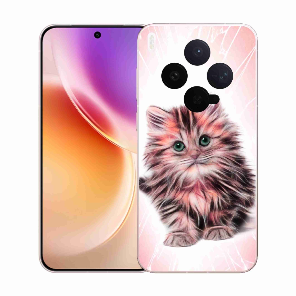 Gelový kryt mmCase na Vivo X300 - roztomilé kotě