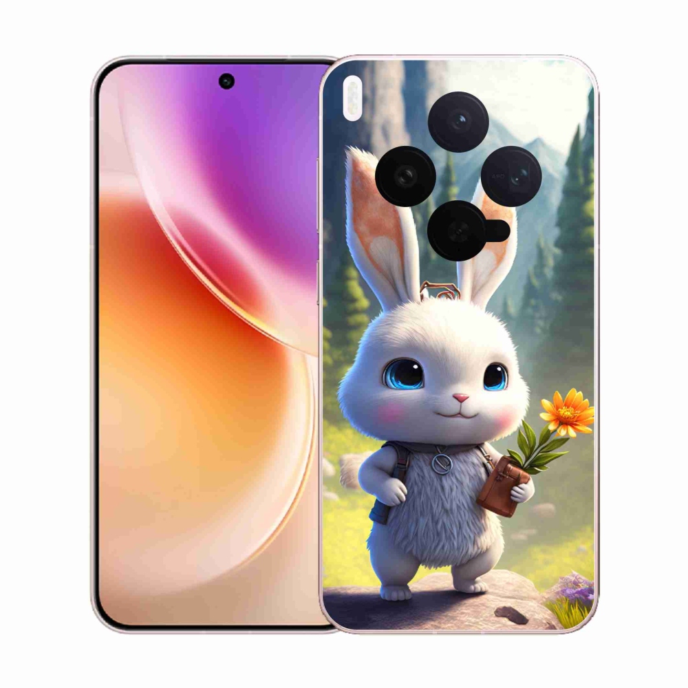 Gelový kryt mmCase na Vivo X300 - roztomilý králíček