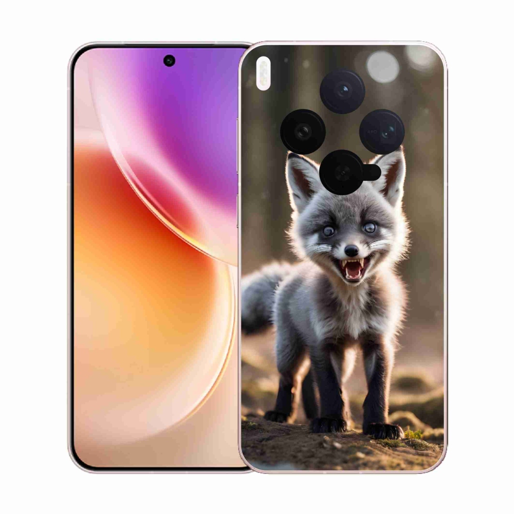 Gelový kryt mmCase na Vivo X300 - rozzuřená liška
