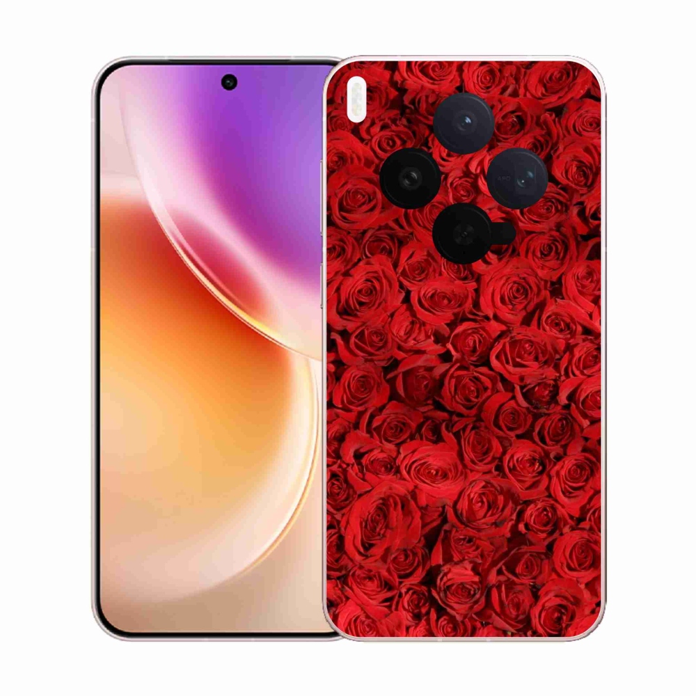 Gelový kryt mmCase na Vivo X300 - růže