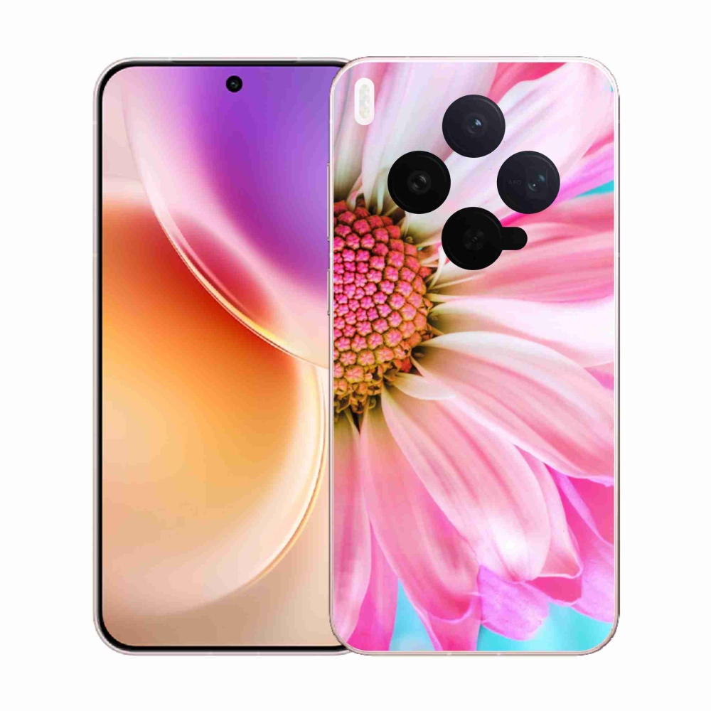 Gelový kryt mmCase na Vivo X300 - růžová květina