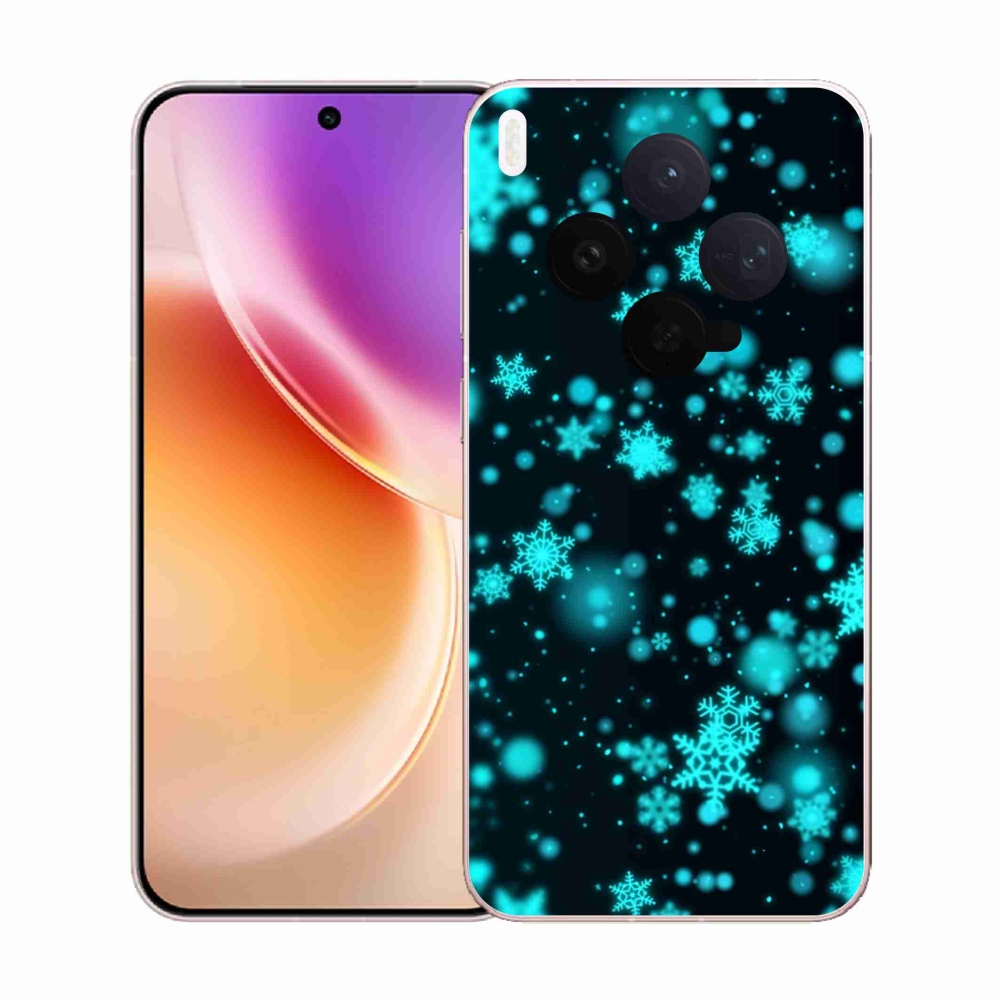 Gelový kryt mmCase na Vivo X300 - sněhové vločky 1