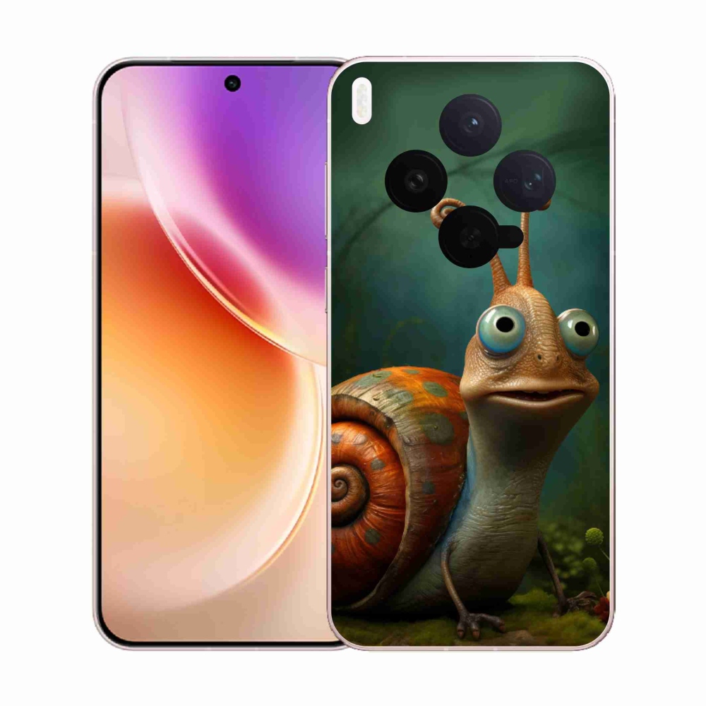 Gelový kryt mmCase na Vivo X300 - šnek