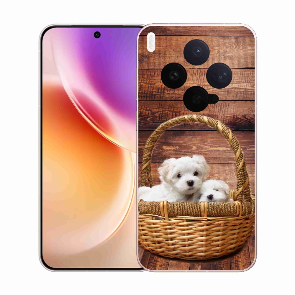 Gelový kryt mmCase na Vivo X300 - štěňátka