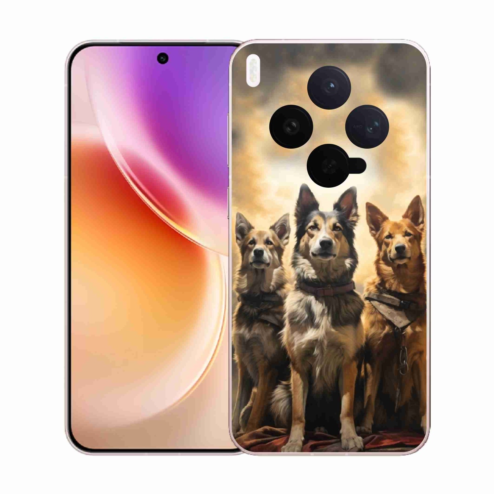 Gelový kryt mmCase na Vivo X300 - tři psi