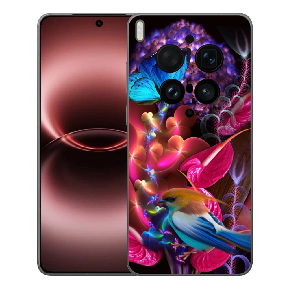 Gelový kryt mmCase na Vivo X300 Ultra - barevné květiny
