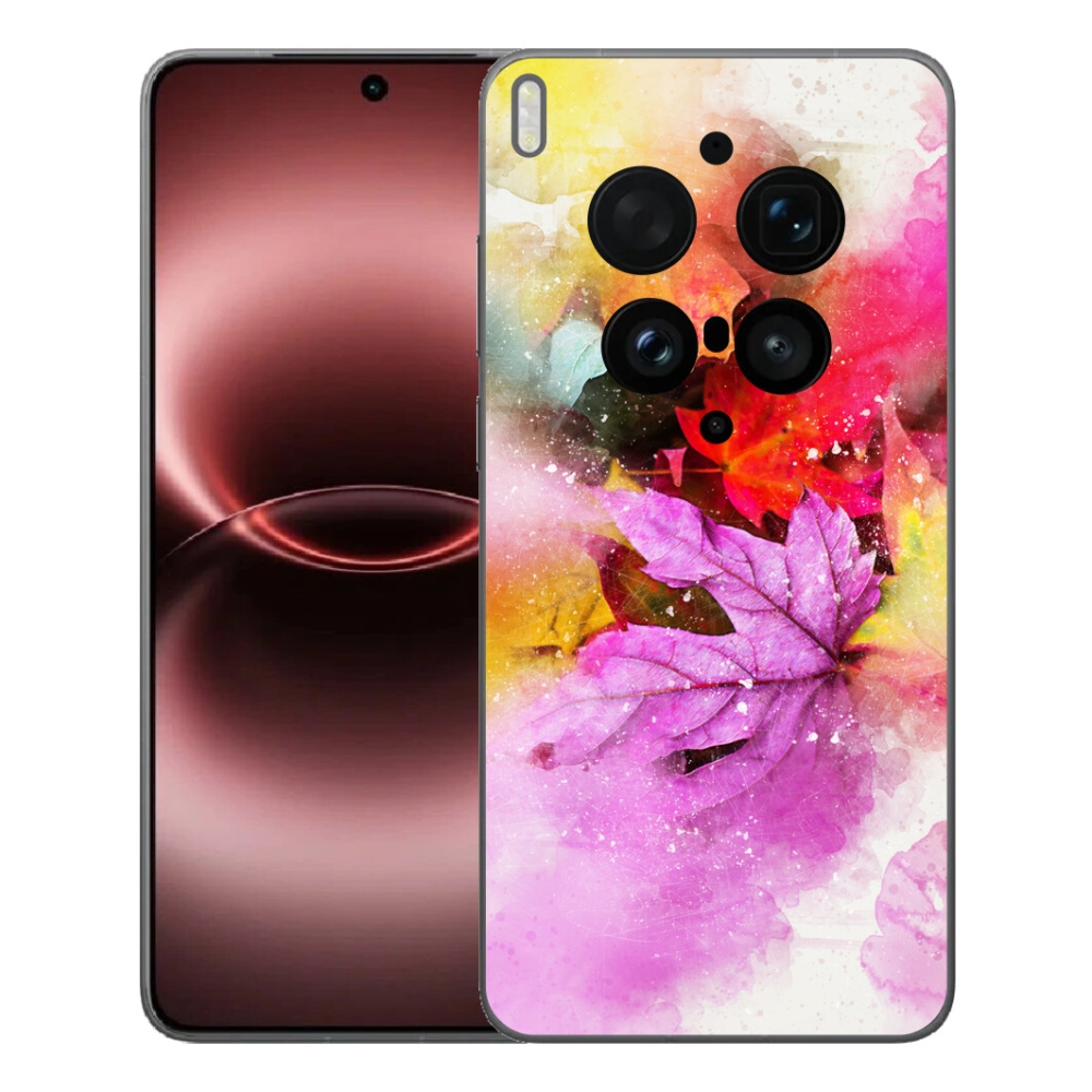 Gelový kryt mmCase na Vivo X300 Ultra - barevné listy