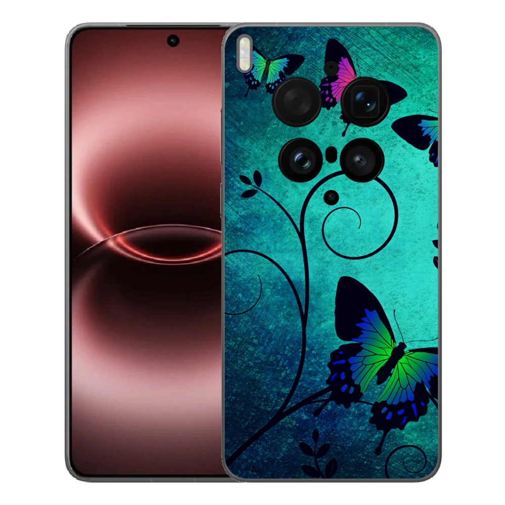 Gelový kryt mmCase na Vivo X300 Ultra - barevní motýli