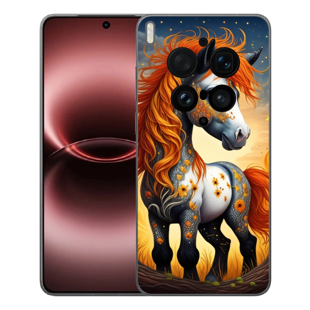 Gelový kryt mmCase na Vivo X300 Ultra - barevný poník