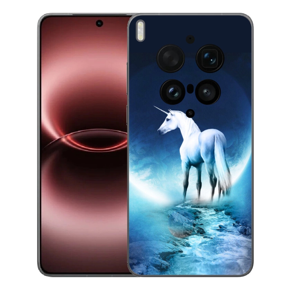 Gelový kryt mmCase na Vivo X300 Ultra - bílý jednorožec