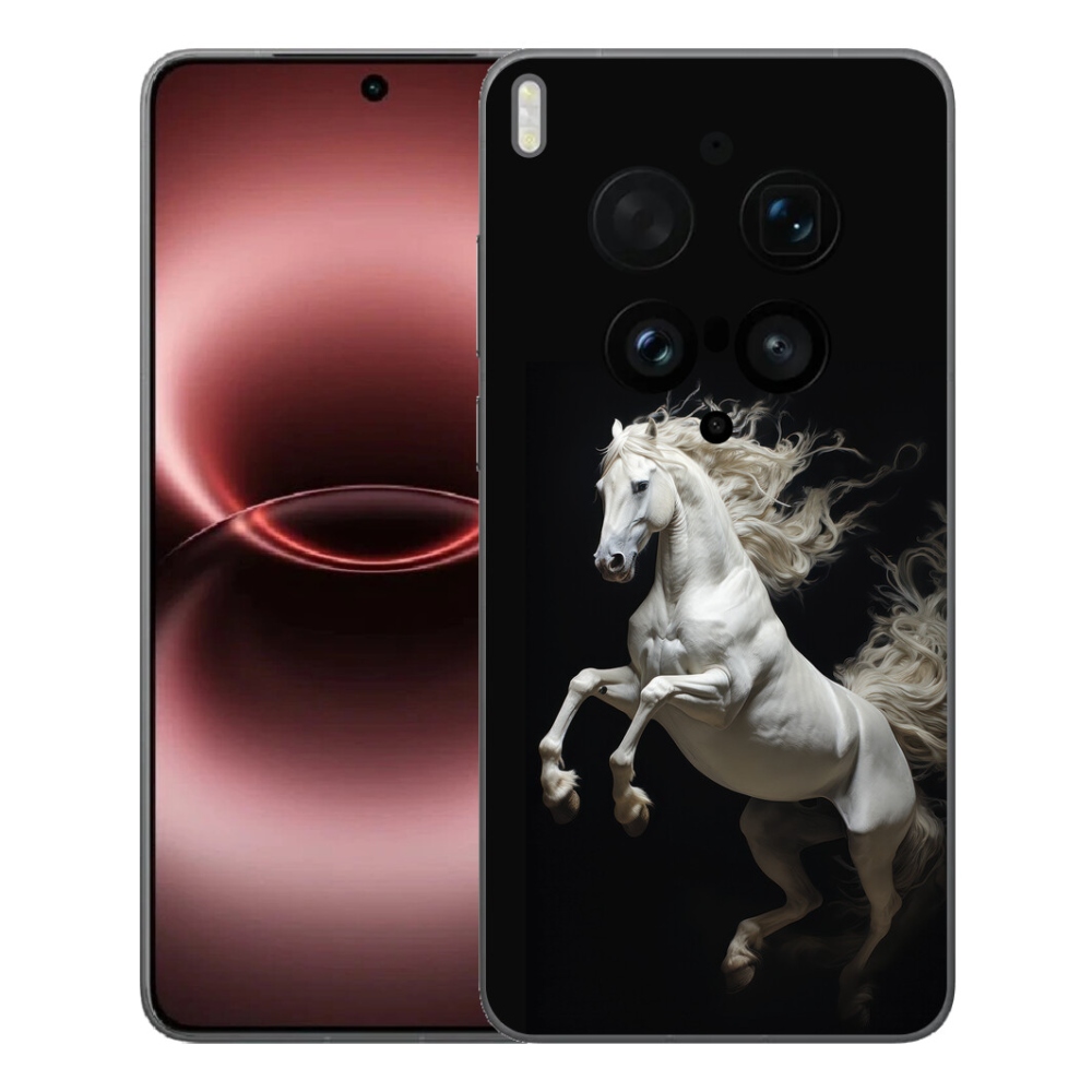 Gelový kryt mmCase na Vivo X300 Ultra - bílý kůň 4