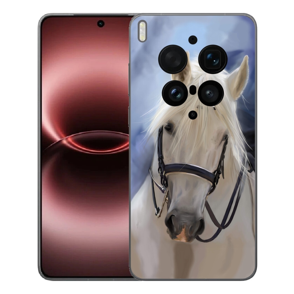 Gelový kryt mmCase na Vivo X300 Ultra - bílý kůň