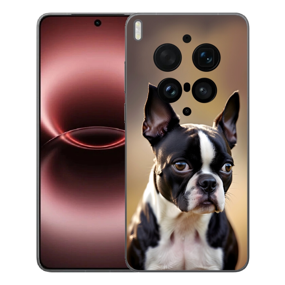 Gelový kryt mmCase na Vivo X300 Ultra - bostonský teriér