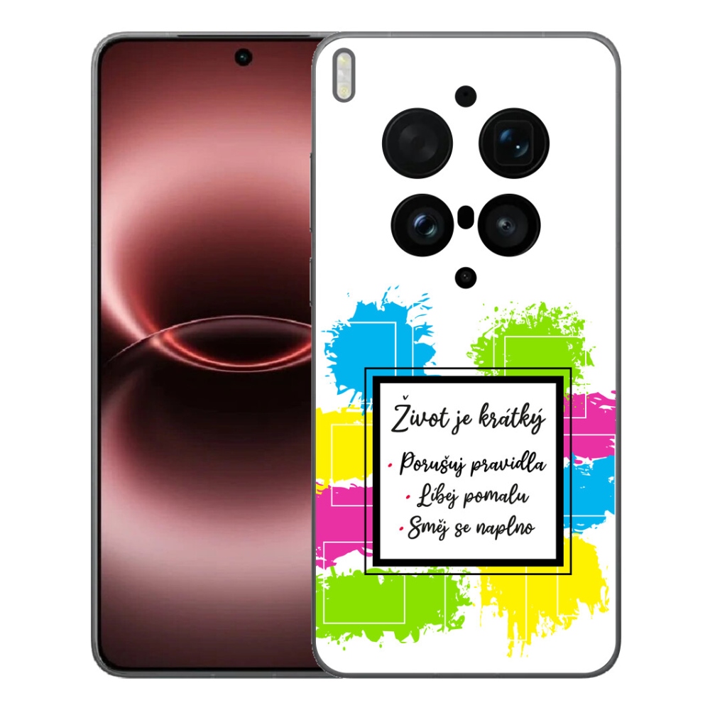 Gelový kryt mmCase na Vivo X300 Ultra - citát 5 bílé pozadí