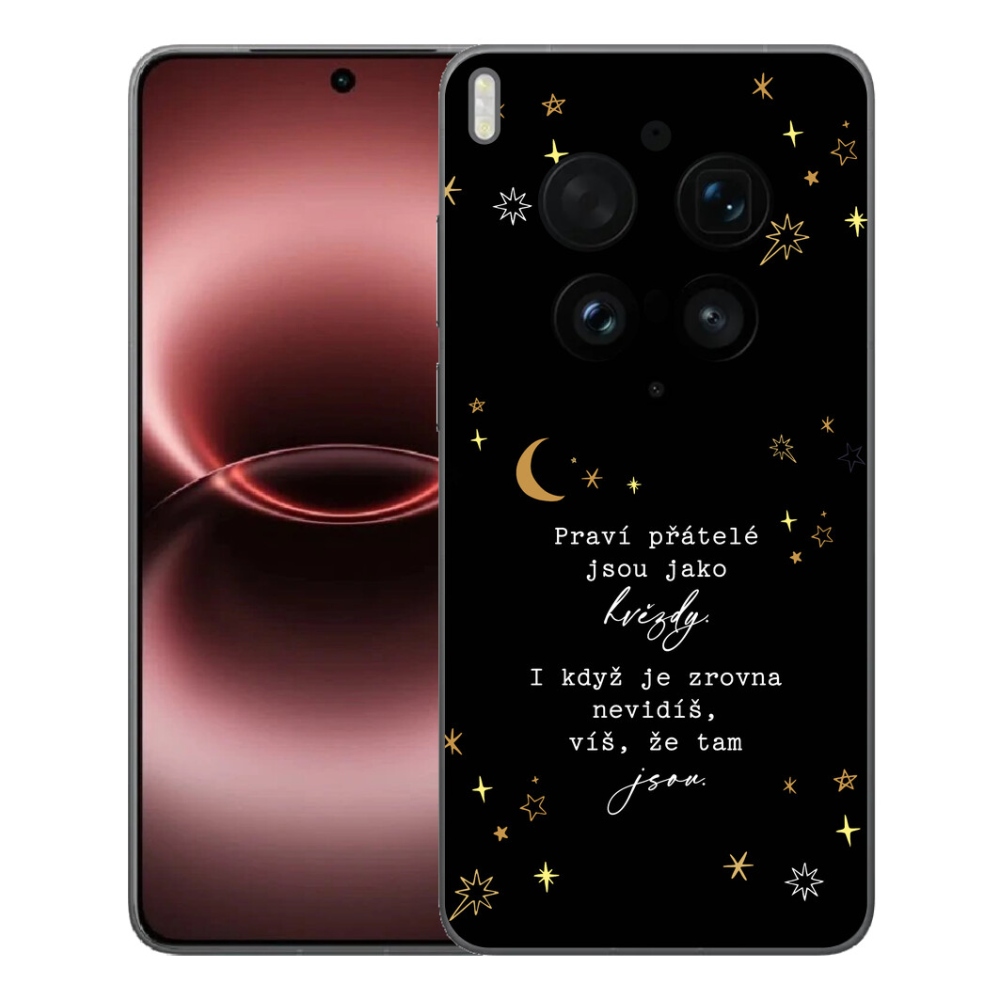 Gelový kryt mmCase na Vivo X300 Ultra - citát 6 černé pozadí