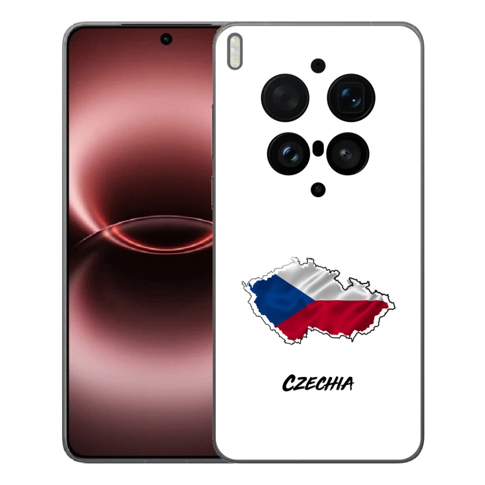Gelový kryt mmCase na Vivo X300 Ultra - Czechia bílé pozadí