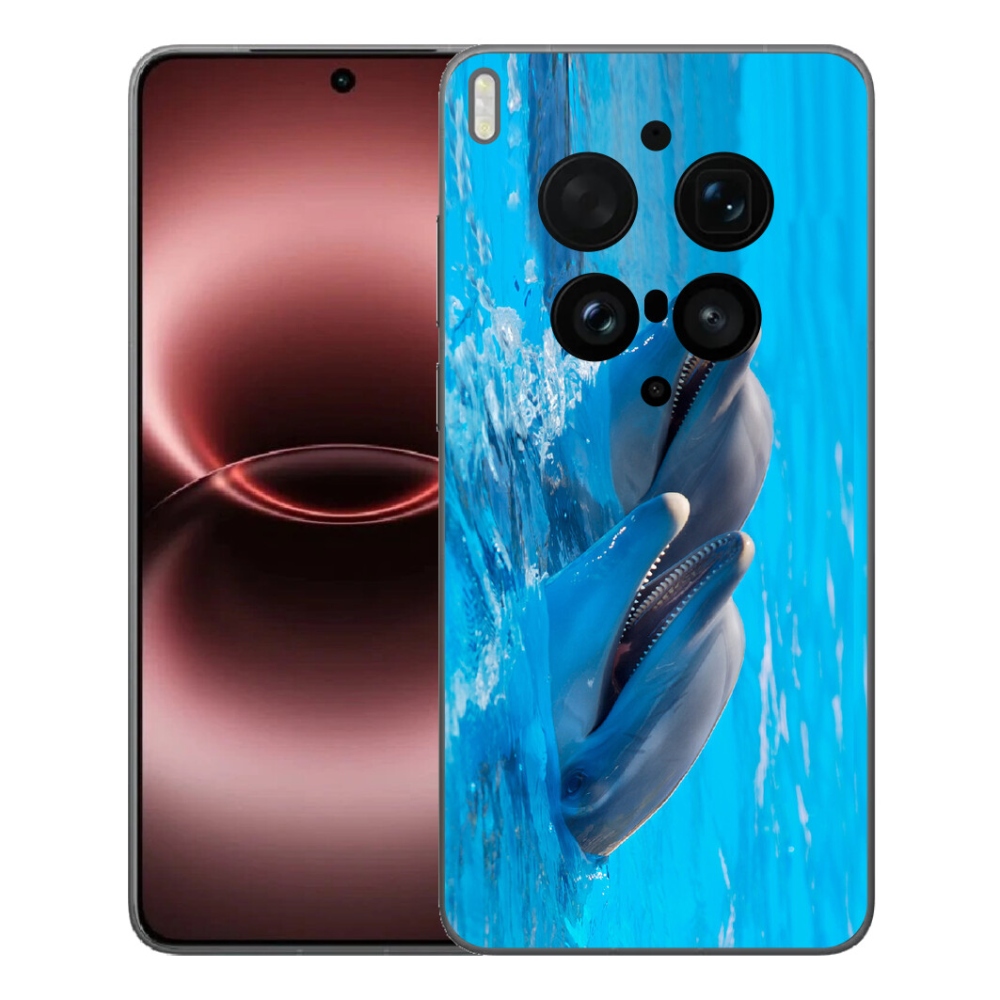 Gelový kryt mmCase na Vivo X300 Ultra - delfíni
