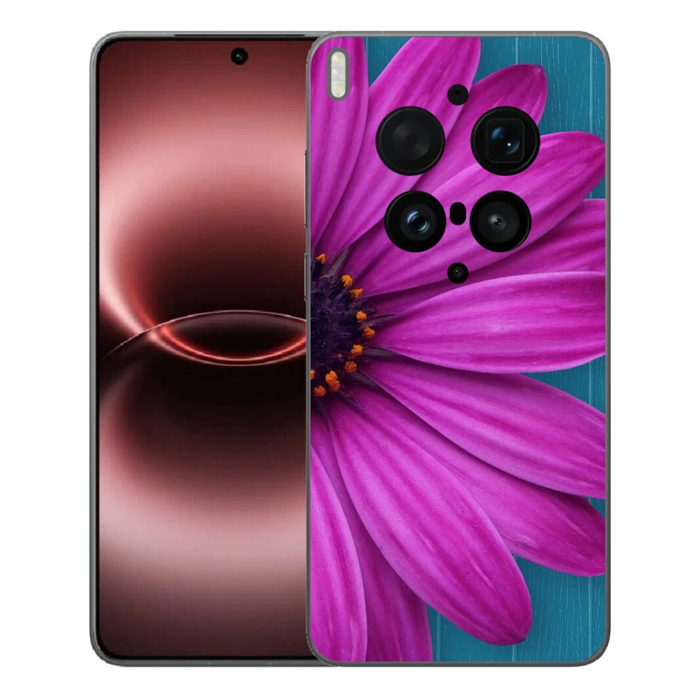 Gelový kryt mmCase na Vivo X300 Ultra - fialová kopretina