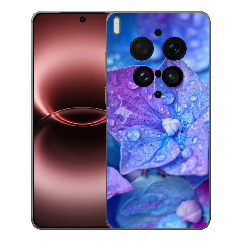Gelový kryt mmCase na Vivo X300 Ultra - fialový květ