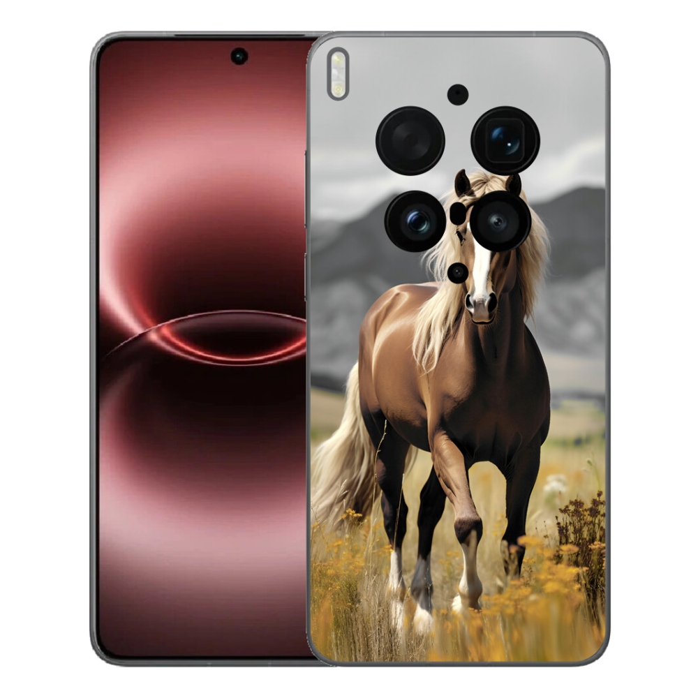 Gelový kryt mmCase na Vivo X300 Ultra - hnědý kůň 1
