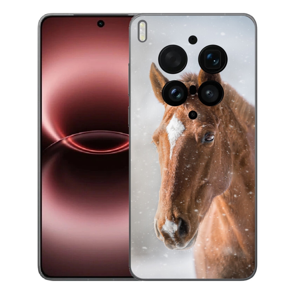 Gelový kryt mmCase na Vivo X300 Ultra - hnědý kůň 2