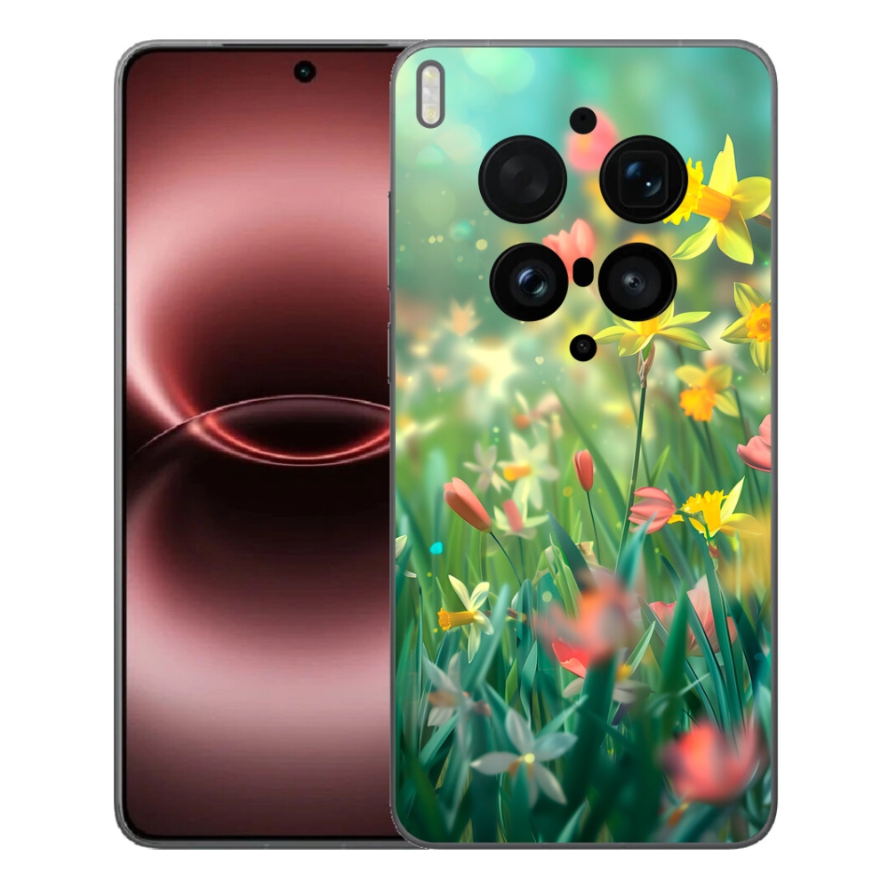 Gelový kryt mmCase na Vivo X300 Ultra - jarní květy