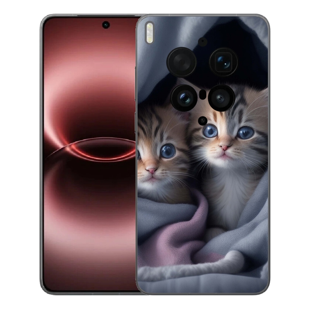 Gelový kryt mmCase na Vivo X300 Ultra - kočičí duo 2