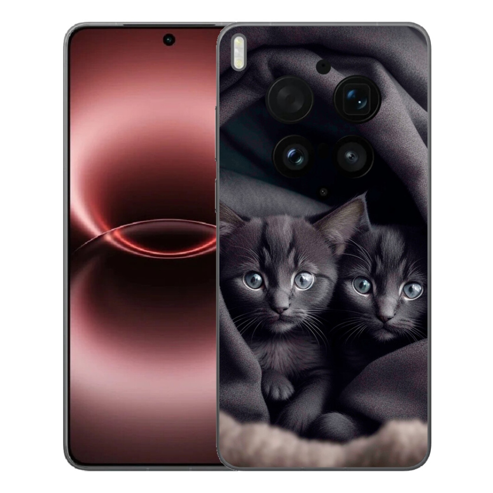 Gelový kryt mmCase na Vivo X300 Ultra - kočičí duo