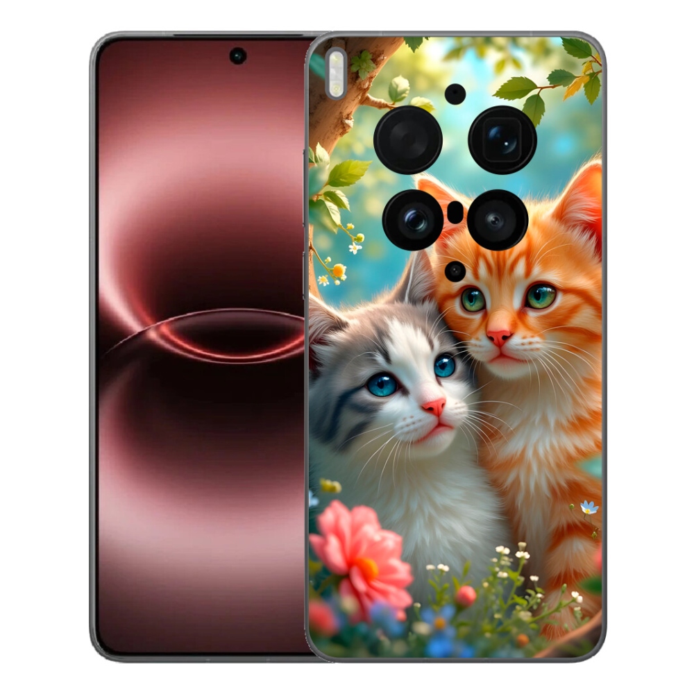 Gelový kryt mmCase na Vivo X300 Ultra - kočičí láska 2