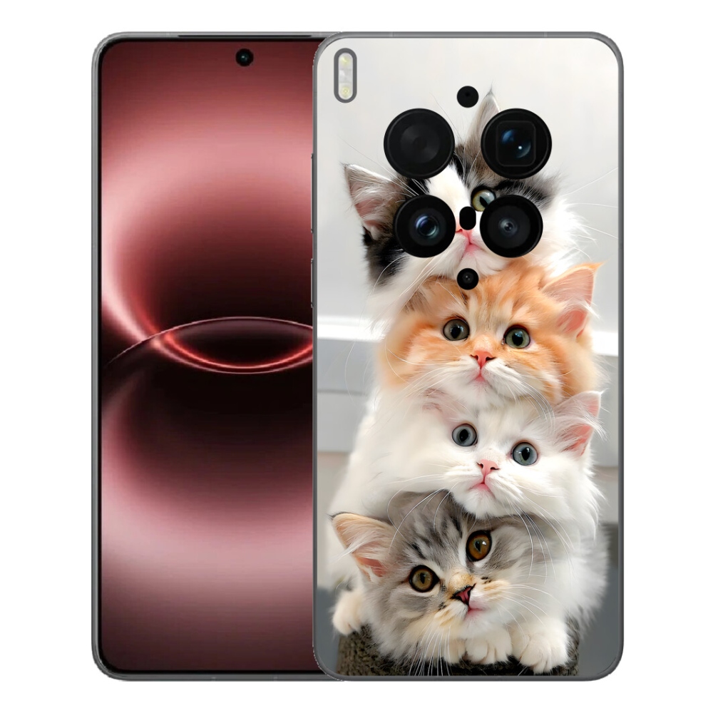 Gelový kryt mmCase na Vivo X300 Ultra - kočičí parta