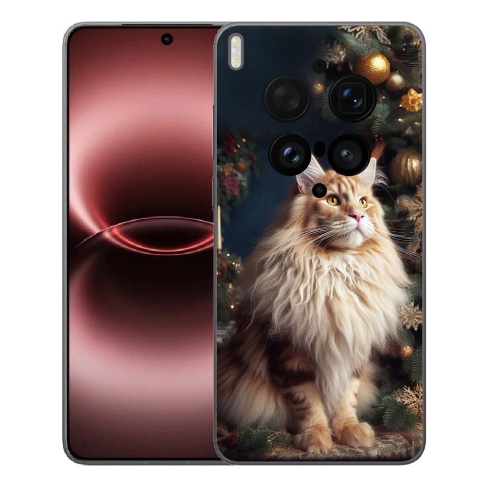 Gelový kryt mmCase na Vivo X300 Ultra - kočka u stromku
