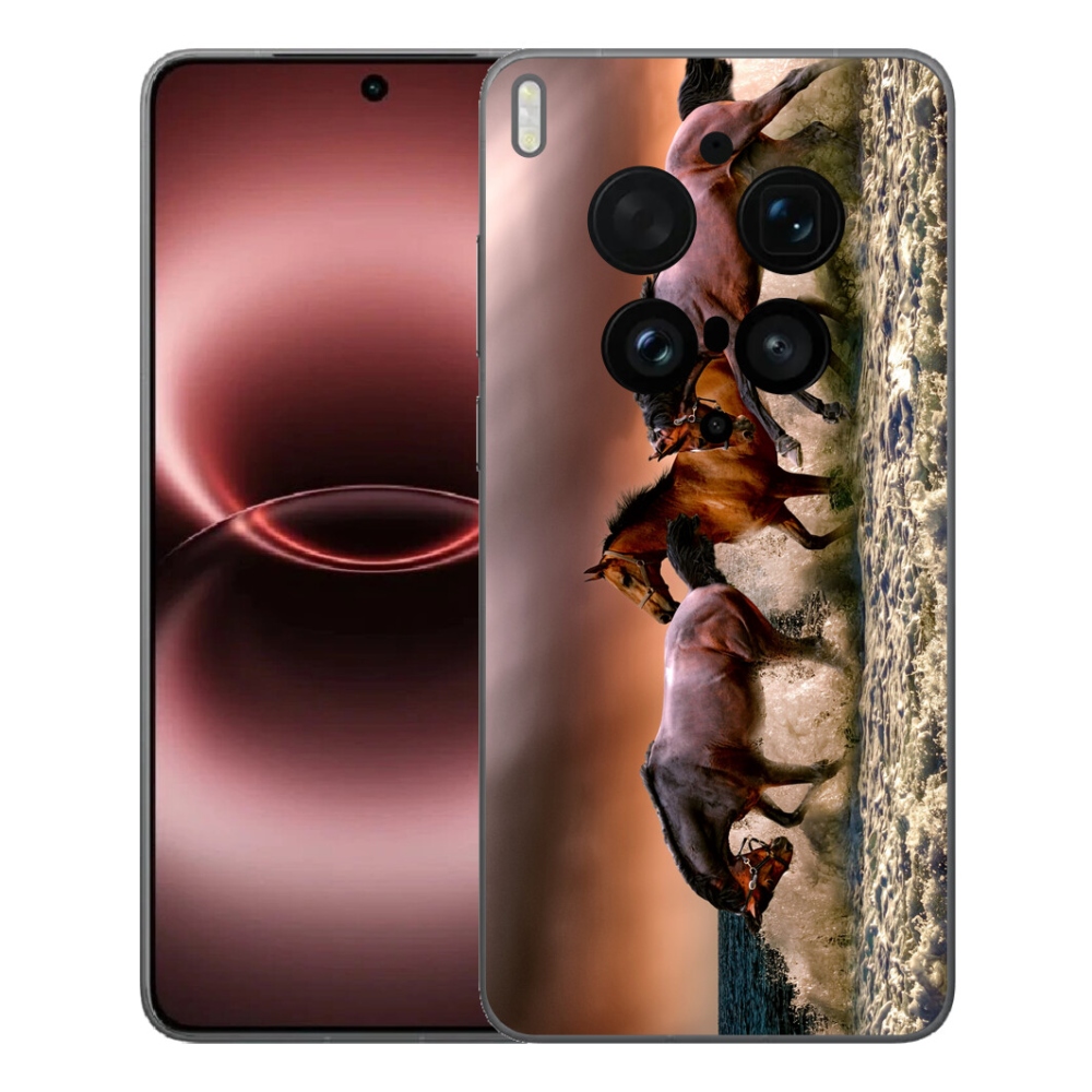 Gelový kryt mmCase na Vivo X300 Ultra - koně 1