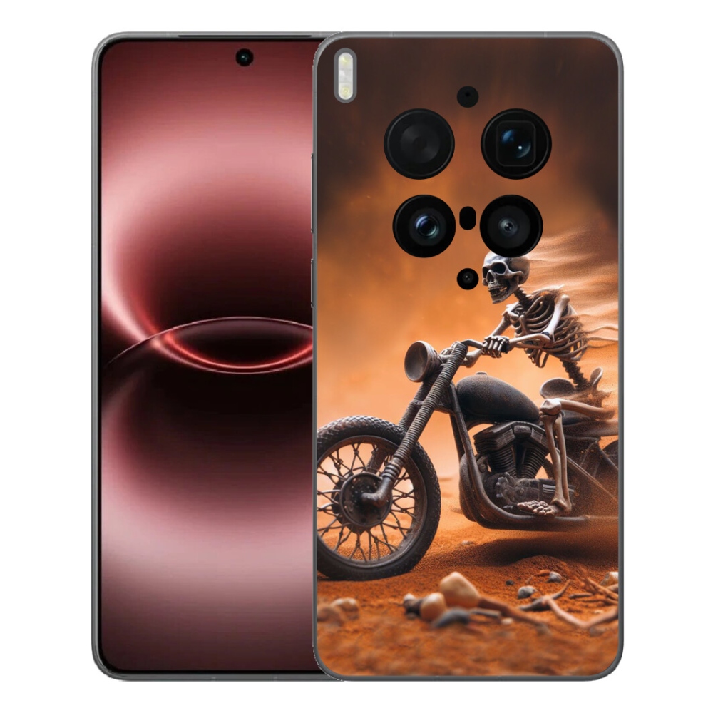 Gelový kryt mmCase na Vivo X300 Ultra - kostra na motorce