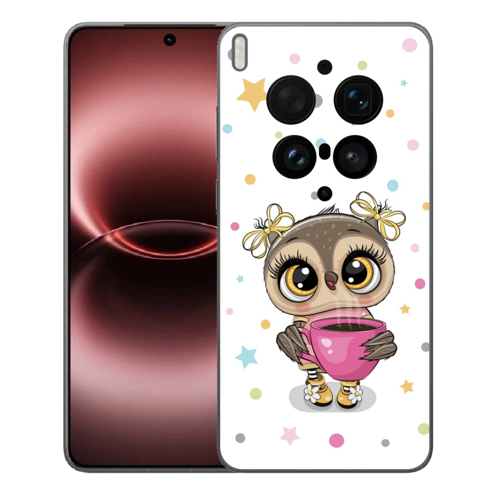 Gelový kryt mmCase na Vivo X300 Ultra - kreslená sovička