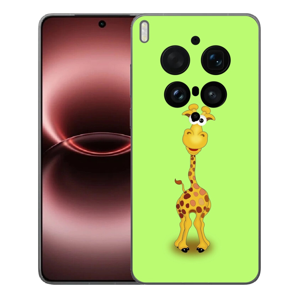 Gelový kryt mmCase na Vivo X300 Ultra - kreslená žirafa