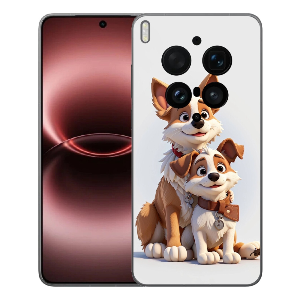 Gelový kryt mmCase na Vivo X300 Ultra - kreslení psi